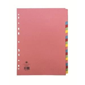Image of Concord Divider 20-Part A4 160gsm Multicoloured 74099J40