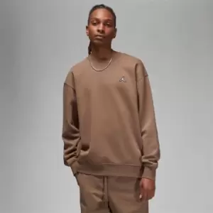 Image of Air Jordan Essentials Mens Fleece Crew - Brown