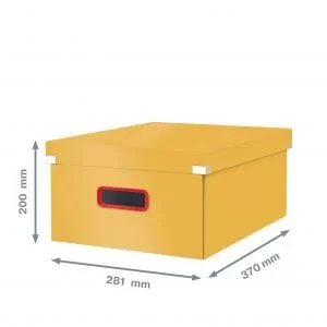 image of LEITZ Storage Box C&S Cosy Large warm yellow