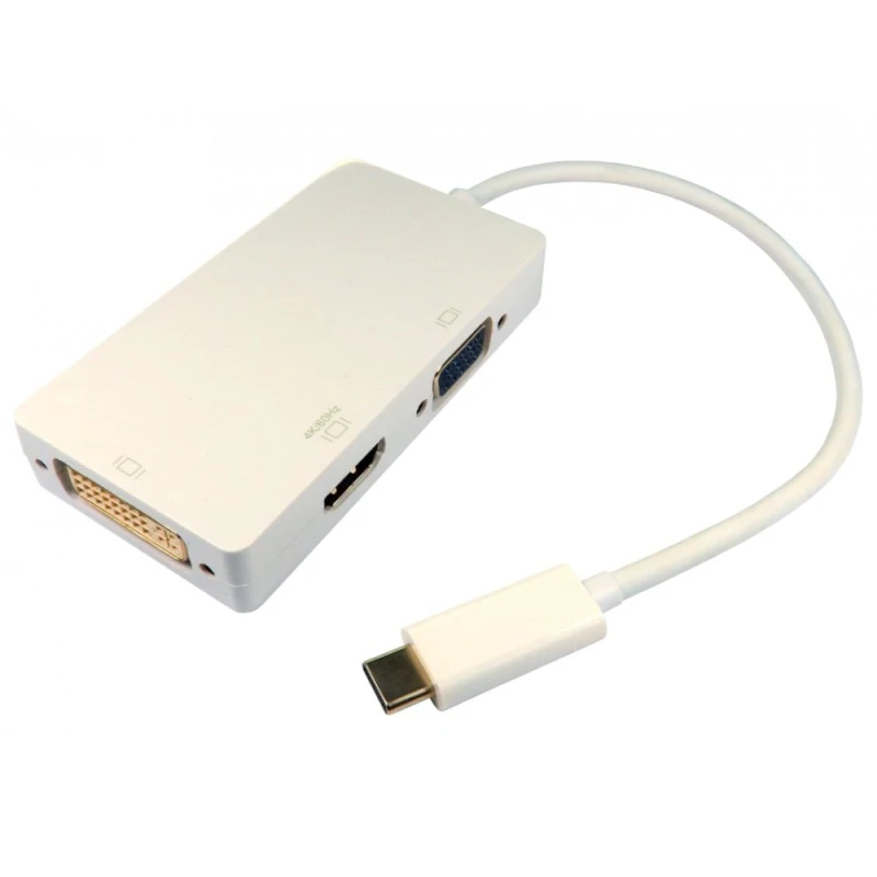 Image of Cables Direct USB3C-HDV024K laptop dock/port replicator White