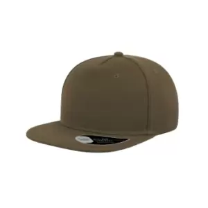 Image of Atlantis Flat Visor 5 Panel Cap (One Size) (Olive)