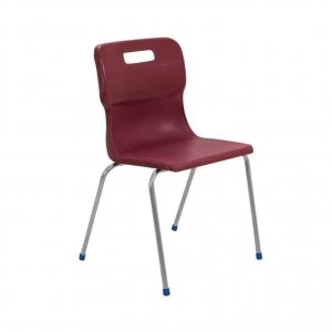 TC Office Titan 4 Leg Chair Size 6, Burgundy