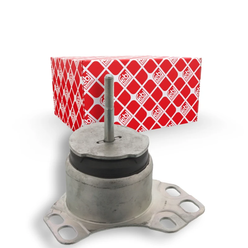 Image of FEBI BILSTEIN 12505 Engine mount Left, Rubber-Metal Mount Engine Mounting (247)