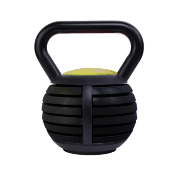 image of Urban Fitness Adjustable Kettlebell - Max Weight 18kg/40lb - Black/Green