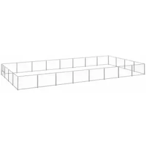 Image of Vidaxl - Dog Kennel Silver 32 m² Steel Silver