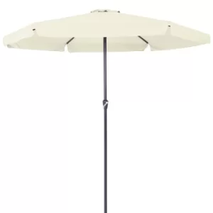 Image of Garden Sun Parasol with Crank Handle 3.5m Beige UV-Protection-40