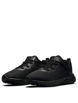 image of Nike Revolution 6 Childrens Trainers - Black, Size 1