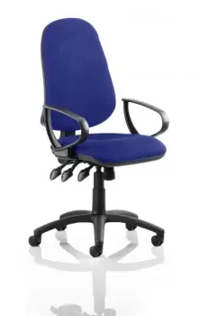 Image of Eclipse XL Lever Task Operator Chair Bespoke With Loop Arms In Admiral Blue