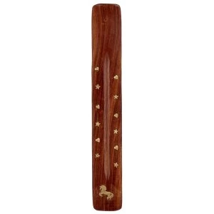Image of Unicorn Sheesham Wood Incense Burner Ash Catcher