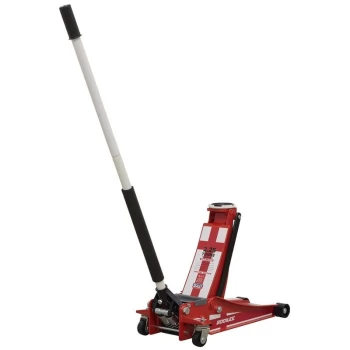 Image of 2001LEE Trolley Jack 2.25tonne Low Entry Rocket Lift St. George's Flag - Sealey