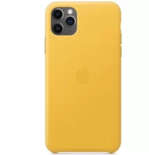 Image of Apple iPhone 11 Pro Max Lather Case Meyer Lemon