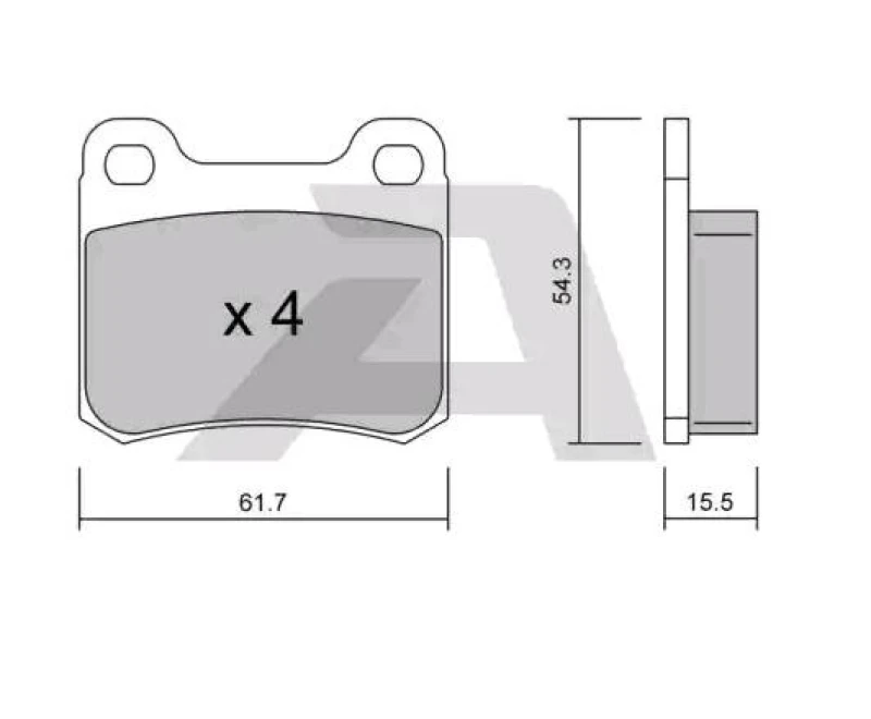 Image of AISIN Brake pad set AISIN BPMB-2009