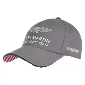 image of 2022 Aston Martin Official Team Limited Edition Cap-USA (Grey)