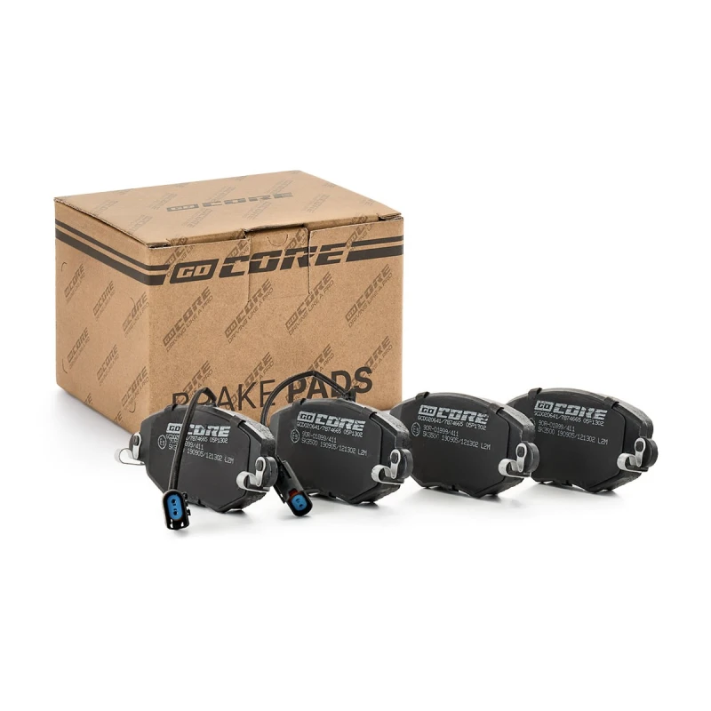 Image of goCORE GCD020641 Brake pad set not prepared for wear warning indicator, with accessories Brake Pad Set,disc brake (402)