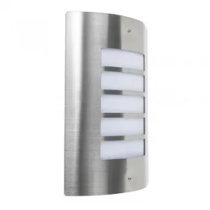 image of &#x27;Medlock&#x27; IP44 LED Outdoor Bulkhead Wall Light, Stainless S