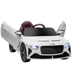 image of HOMCOM Bentley Bacalar Licensed 12V Kids Electric Ride on Car with Remote Control, Powered Electric Car with Portable Battery, Music, Horn, Lights, Su