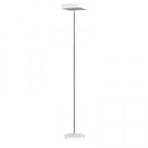 Image of Alba Fluosquare Floor Lamp White FLUOSQUAREBCUK