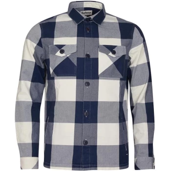 Image of Barbour Essential Check Overshirt - Blue