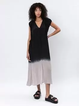 Image of Religion Dip Dye Midi Dress - Multi, Black, Size 10, Women