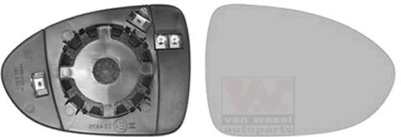 Image of VAN WEZEL Wing mirror glass VAN WEZEL 8323838