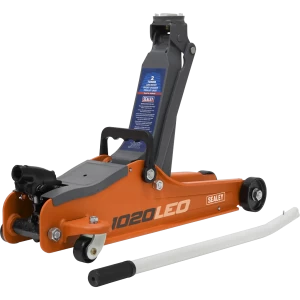 Image of Sealey 1020LE Low Entry Yankee Trolley Jack 2 Tonne Orange