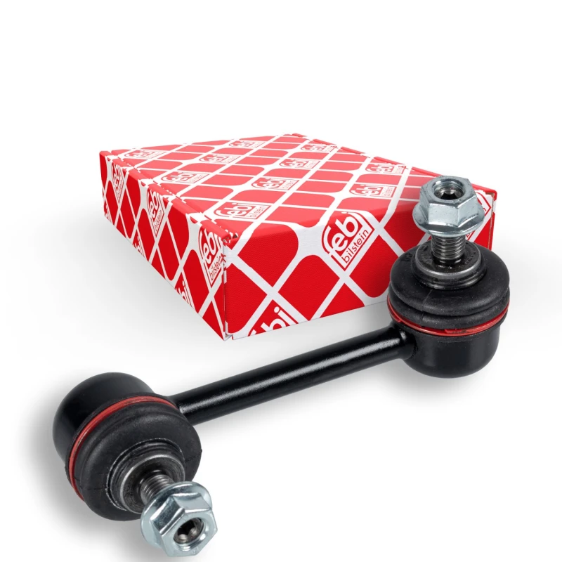 Image of FEBI BILSTEIN 42575 Anti-roll bar link Rear Axle Left Steel Link Stabiliser (3229)