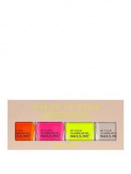 Image of Nails Inc Naked In Neon Nail Polish Quad