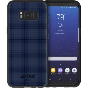Image of Jack Spade Printed Clear Case for Samsung Galaxy S8 - Graph Check/Navy