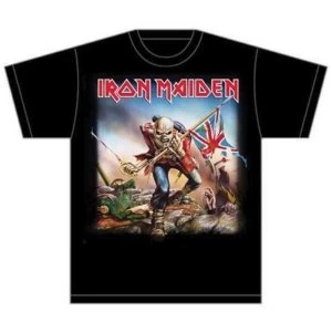 Image of Iron Maiden - Trooper Unisex Large T-Shirt - Black