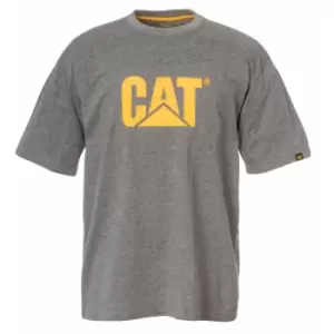 Image of Caterpillar Mens TM Logo Short Sleeve T-Shirt (3XL) (Dark Heather Grey)