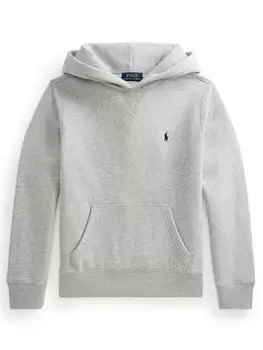 Image of Ralph Lauren Boys Classic Hoodie - Grey Marl, Size 12-14 Years=L
