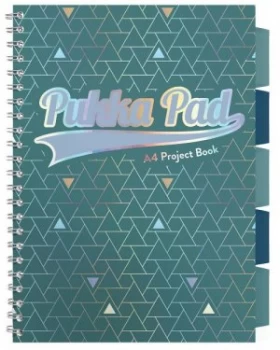 Image of Pukka Glee Project Book Green A4 Pack of 3 3005-GLE