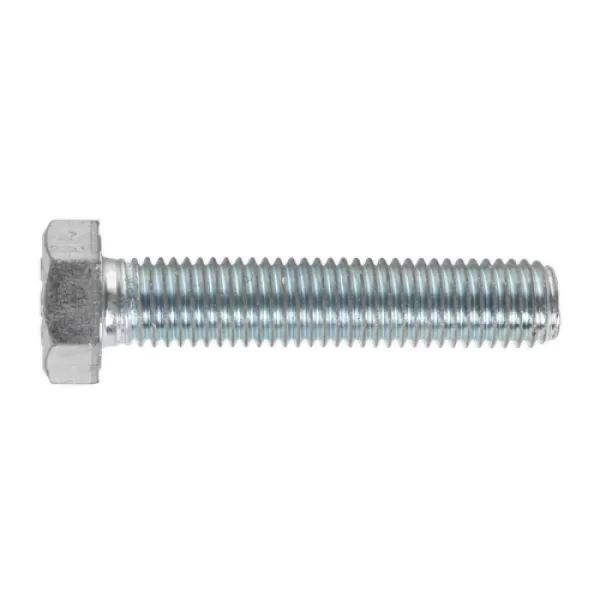 image of Genuine SEALEY SS1470 HT Setscrew M14 x 70mm 8.8 Zinc DIN 933 Pack of 10