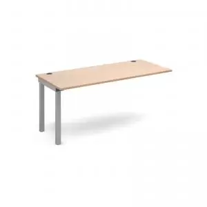 image of Connex add on unit single 1600mm x 800mm - silver frame and beech top