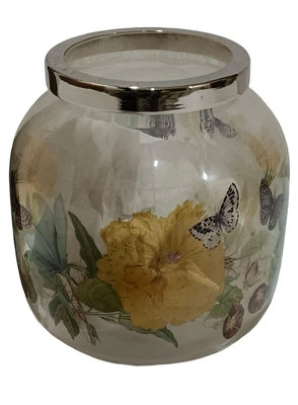 Image of MSL 13CM GLASS FLOWER VASE