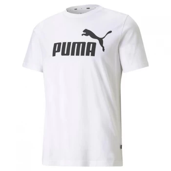 image of Puma No1Logo Tee Mens - White/Black