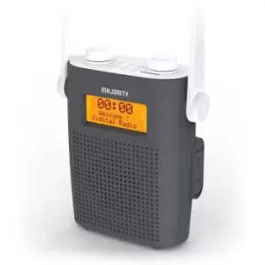 Majority Eversden Grey Waterproof Ipx Portable Dab Radio