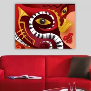 Image of 155035553_70100 Multicolor Decorative Canvas Painting