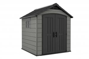 Image of Keter Premier Line Plastic Garden Shed 7.5 x 7ft
