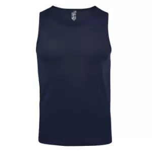 Image of SOLS Mens Justin Sleeveless Tank / Vest Top (3XL) (French Navy)
