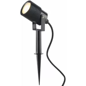 image of Loops - Outdoor IP65 Ground Spike Spotlight - Dimmable 5W GU10 LED - Frosted Glass