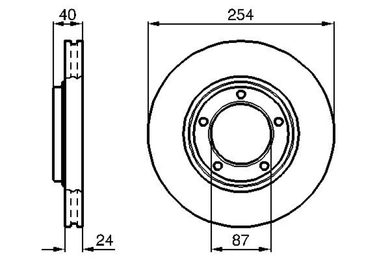 Image of Brake disc Bosch 0 986 478 663