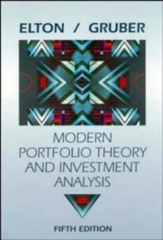 Image of Modern Portfolio Theory and Investment Analysis by Edwin J. Elton Hardback
