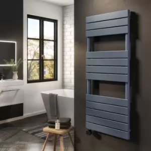 Image of Anthracite Electric Towel Radiator 1kW with WiFi Thermostat - H1200xW500mm - IPX4 Bathroom Safe