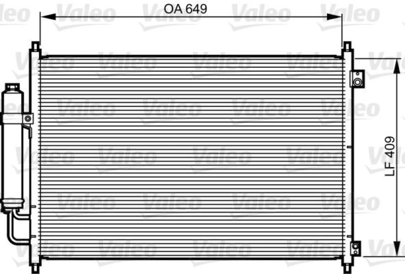Image of Air conditioning condenser VALEO 814231