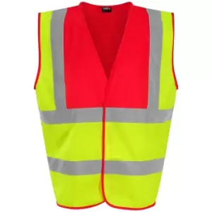Image of PRO RTX High Visibility Unisex Waistcoat (3XL) (Yellow/Pink)