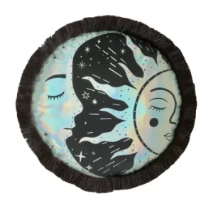 image of Skinny Dip Celestial Cushion Round Grey