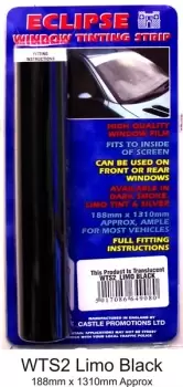Image of Window Tint Strip - Limo Black- CASTLE PROMOTIONS- WTS2