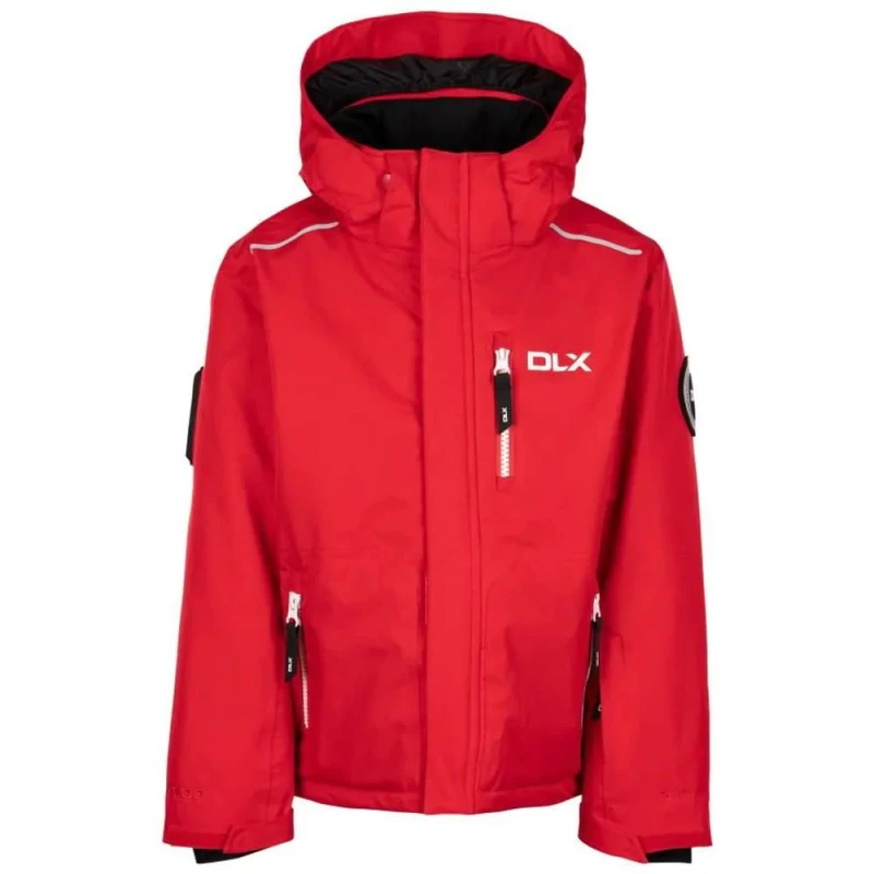 Image of Trespass Gordy DLX Ski Jacket in Red Size: 2-3 Years Red Unisex 2-3 Years