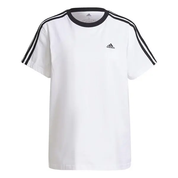 Image of adidas 3 Stripe T-Shirt Regular Fit T-Shirts XS (4-6) Grey 65329425290